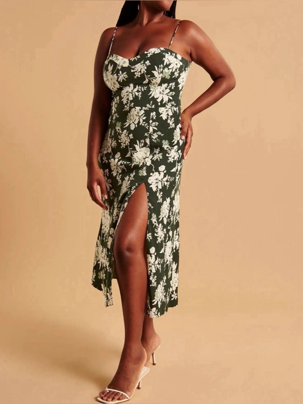 NWOT Abercrombie camille high-slit maxi size XL